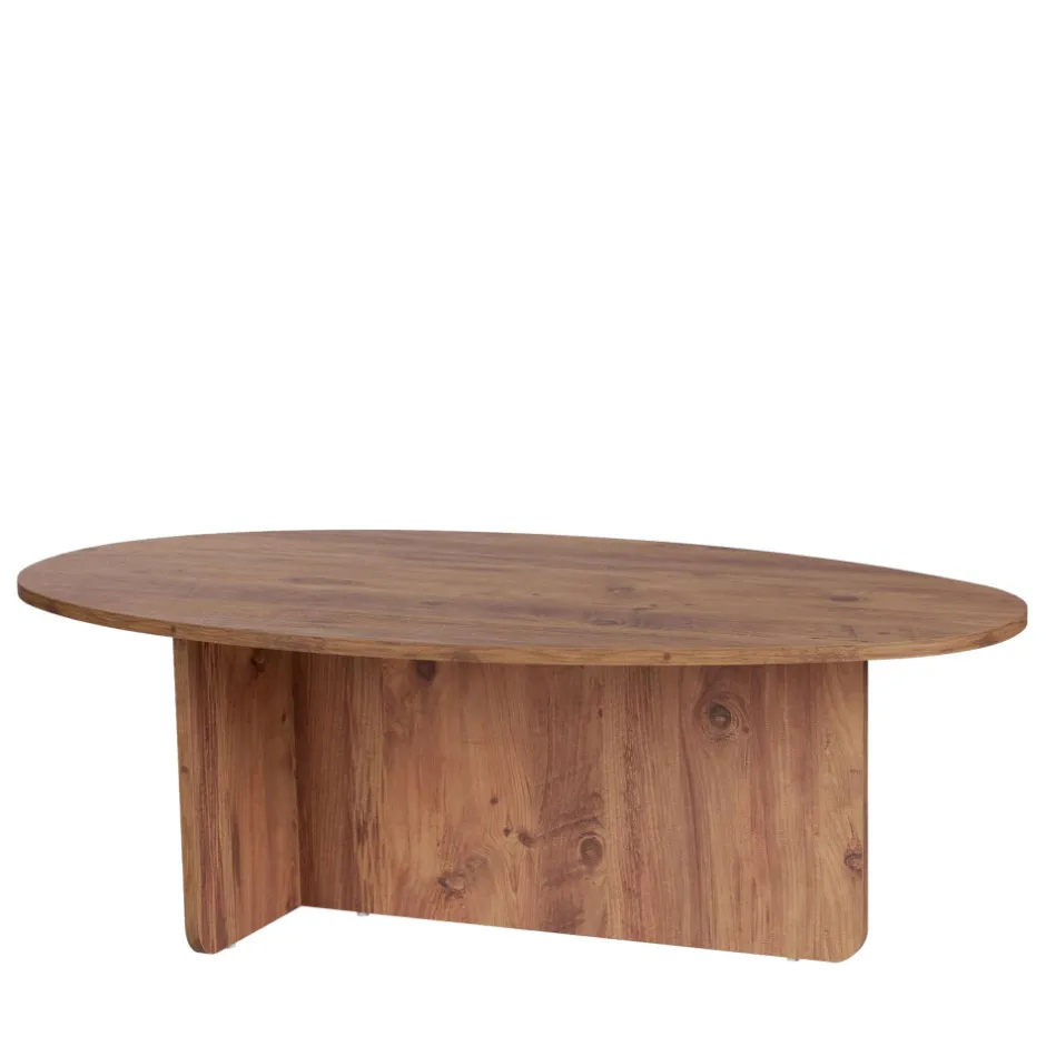 Clearance Drawer ORIS Table basse organique en bois 120x65cm