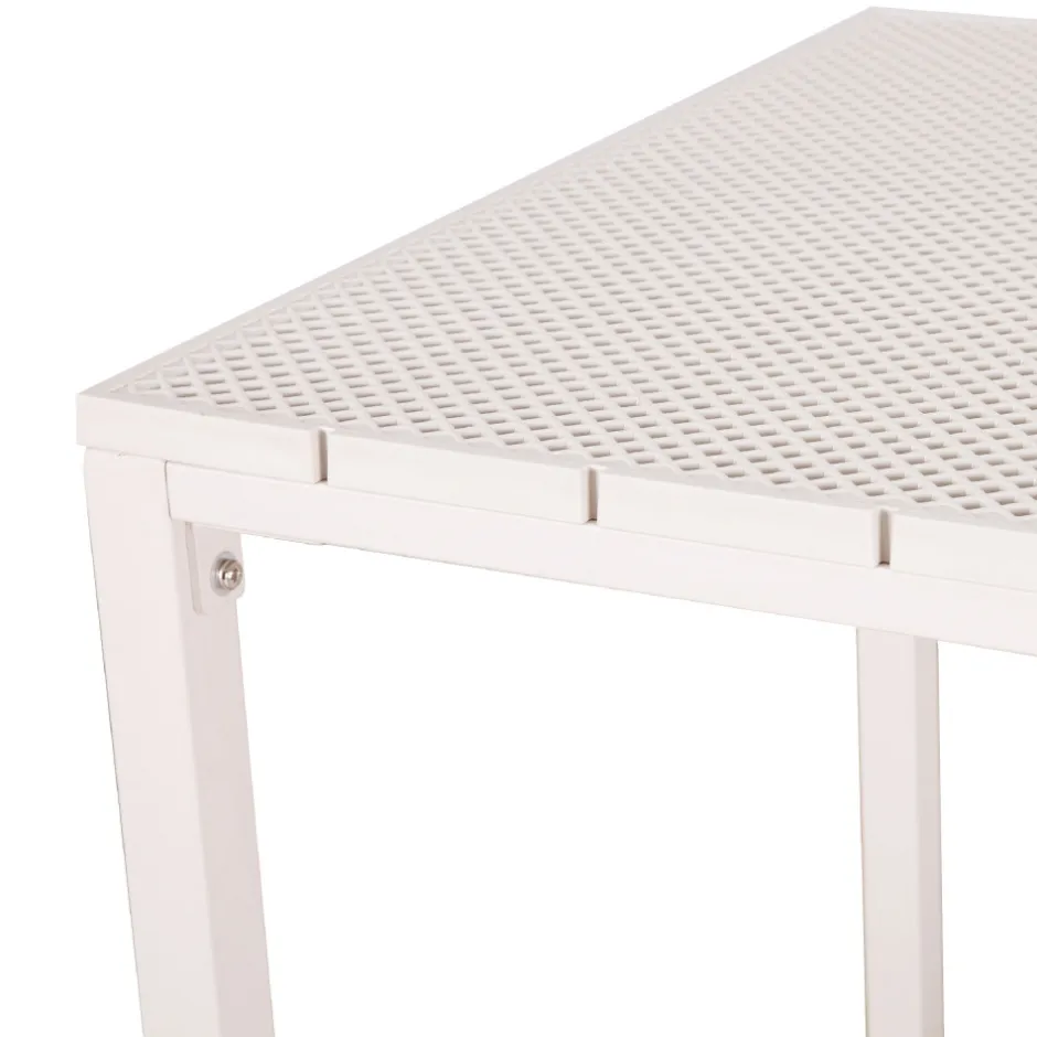 New Drawer ORKA Ensemble table et chaises de jardin 4 personnes en métal