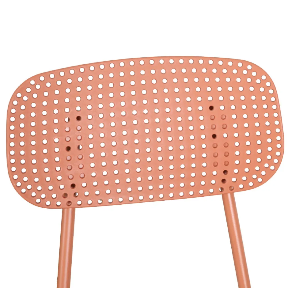 New Drawer ORKA Ensemble table et chaises de jardin 4 personnes en métal