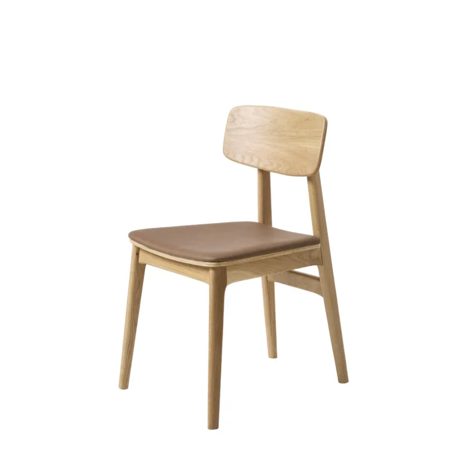 Best No name ORR Lot de 2 chaises en bois et simili