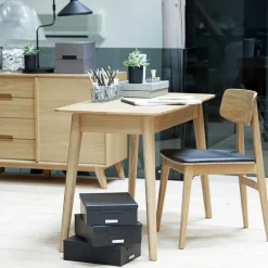 Best No name ORR Lot de 2 chaises en bois et simili
