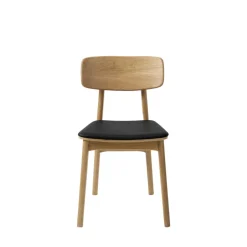 Best No name ORR Lot de 2 chaises en bois et simili