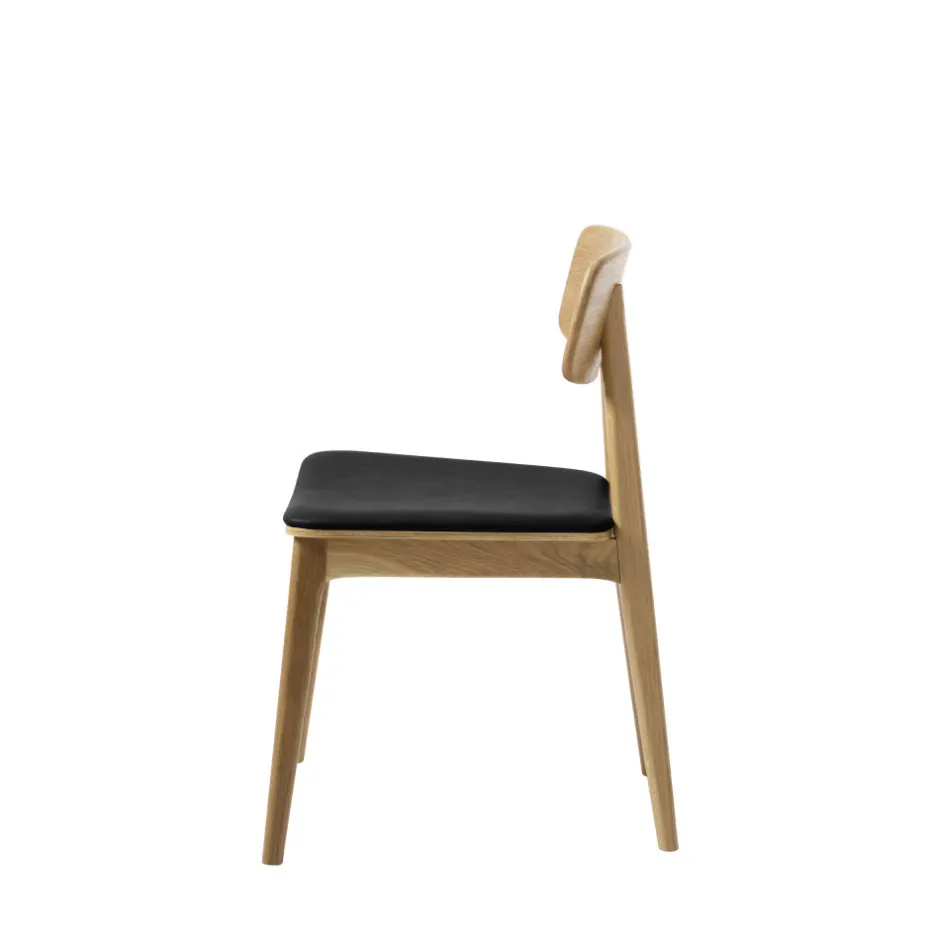 Best No name ORR Lot de 2 chaises en bois et simili