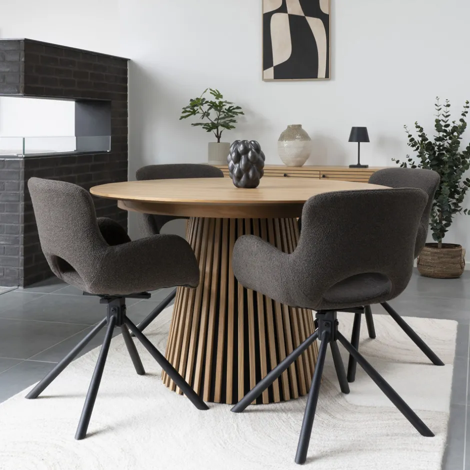 Online House Nordic OSAKA Table à manger extensible 4 à 10 personnes 120-240x120cm en bois