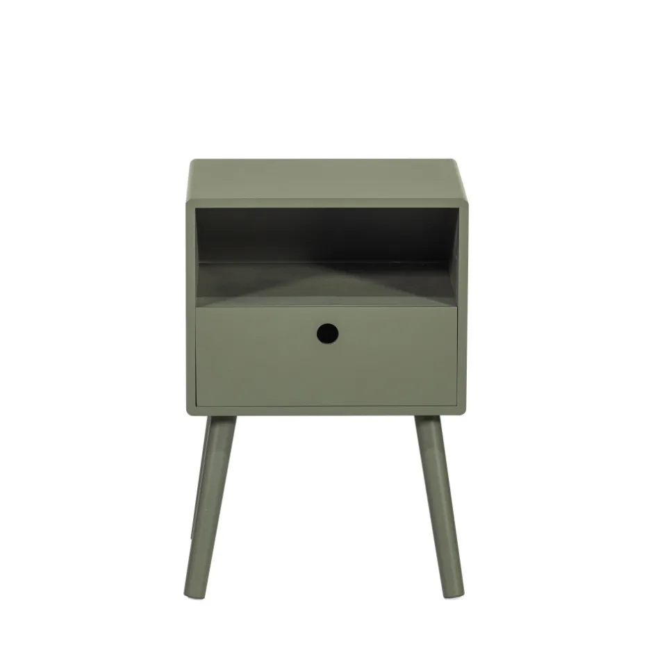 Best Woood OZZY Table de chevet 1 tiroir, 1 niche en bois
