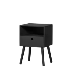 Best Woood OZZY Table de chevet 1 tiroir, 1 niche en bois