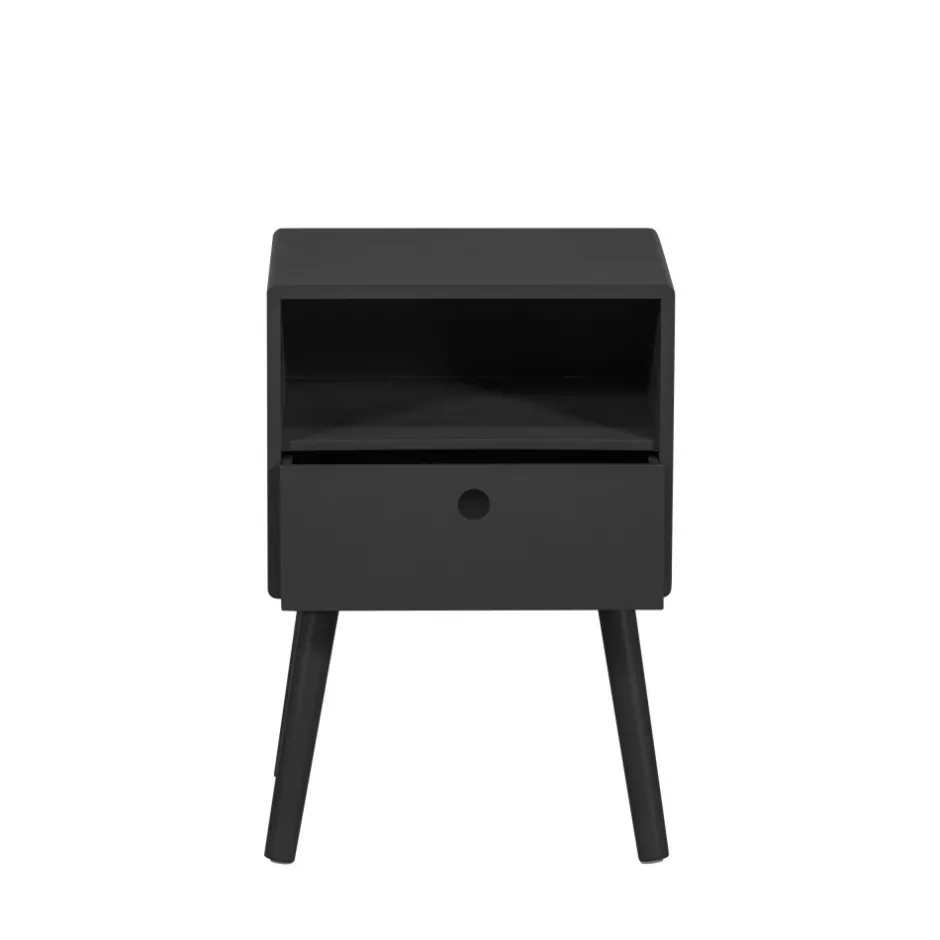 Best Woood OZZY Table de chevet 1 tiroir, 1 niche en bois