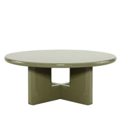 Discount Drawer PALOMA Table basse ronde en bois laqué ø80cm