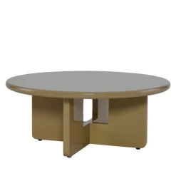 Discount Drawer PALOMA Table basse ronde en bois laqué ø80cm