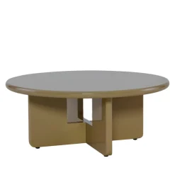 Discount Drawer PALOMA Table basse ronde en bois laqué ø80cm