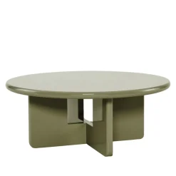 Discount Drawer PALOMA Table basse ronde en bois laqué ø80cm