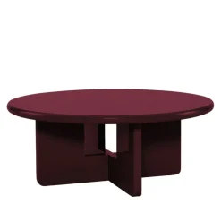 Discount Drawer PALOMA Table basse ronde en bois laqué ø80cm