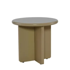 Discount Drawer PALOMA Table d'appoint ronde en bois laqué ø50cm