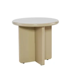 Discount Drawer PALOMA Table d'appoint ronde en bois laqué ø50cm