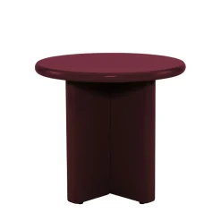 Discount Drawer PALOMA Table d'appoint ronde en bois laqué ø50cm