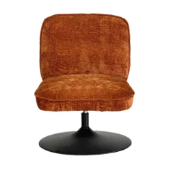 Clearance Drawer PARBO Fauteuil pivotant en velours côtelé pied tulipe