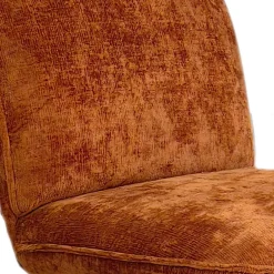 Clearance Drawer PARBO Fauteuil pivotant en velours côtelé pied tulipe