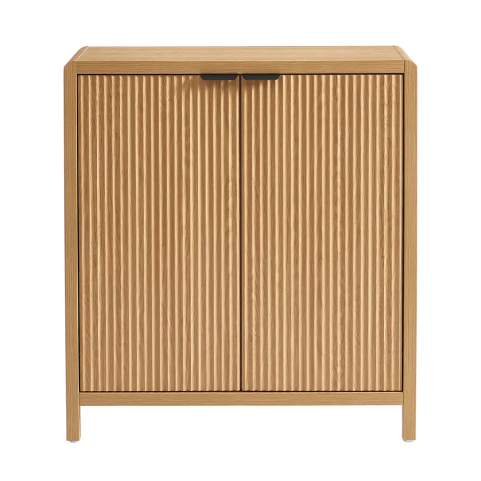 No name PAULA Buffet 2 portes en bois L75cm