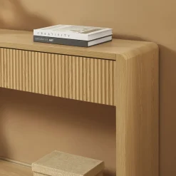Online No name PAULA Console 2 tiroir en bois L120cm