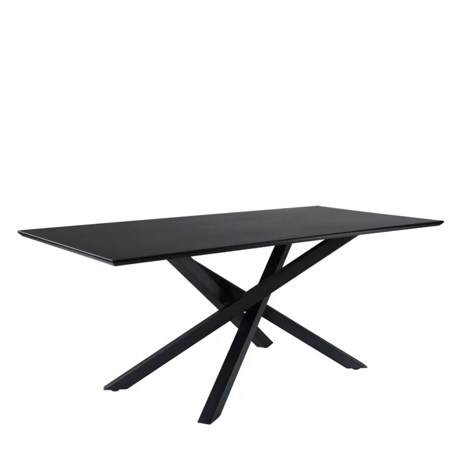 Outlet Venture Home PIAZZA Table à manger 8 personnes en bois et métal