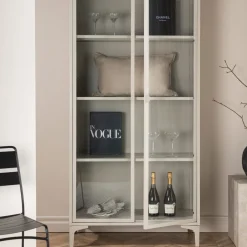 Best Venture Home PIRING Vaisselier 2 portes en verre et métal H190cm