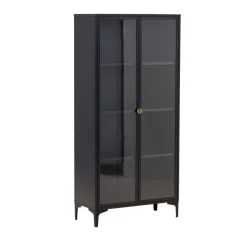 Best Venture Home PIRING Vaisselier 2 portes en verre et métal H190cm