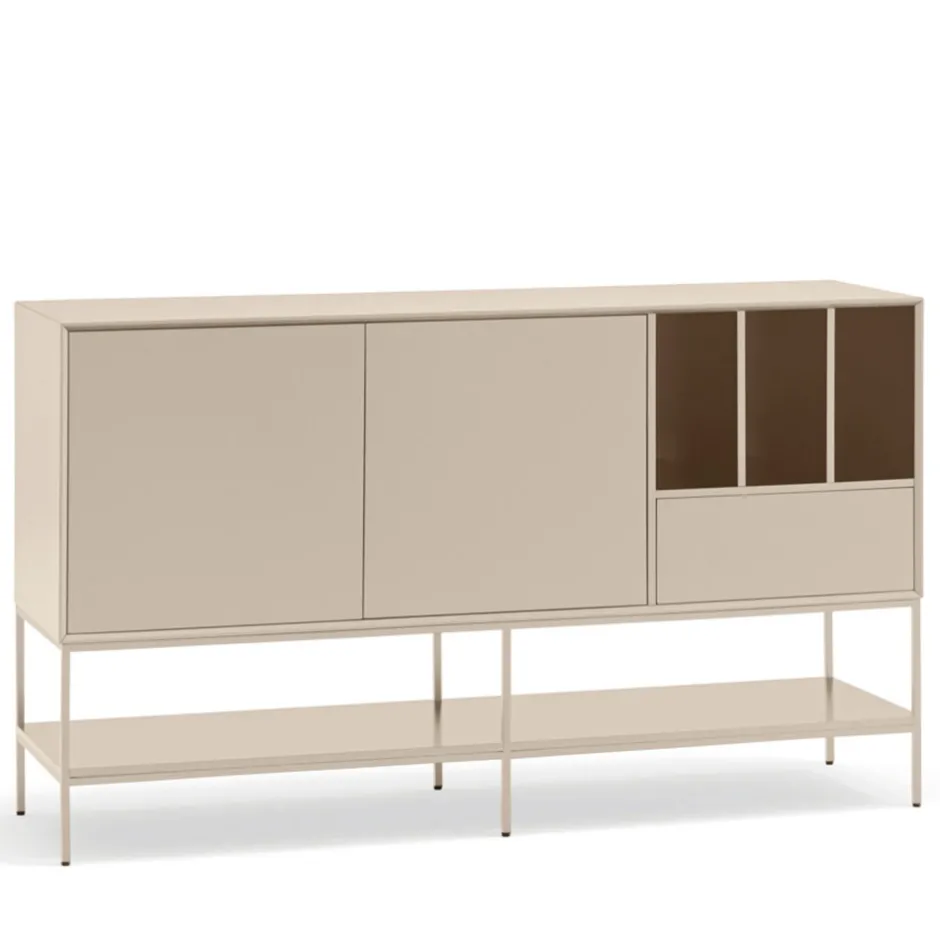 Best Teulat PLATT Buffet 2 portes en bois et métal L166 cm