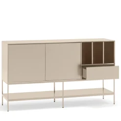 Best Teulat PLATT Buffet 2 portes en bois et métal L166 cm