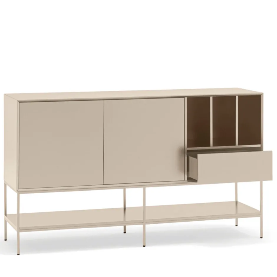 Best Teulat PLATT Buffet 2 portes en bois et métal L166 cm