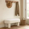 New Drawer PLOOM Banc arrondi en tissu bouclette L105cm