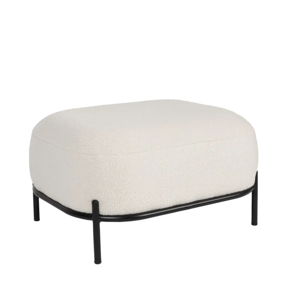Clearance No name POLLYRepose-pieds en tissu bouclette