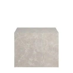 Best House Nordic PRAGUE Lot de 2 tables basses carrées effet marbre 50x50cm