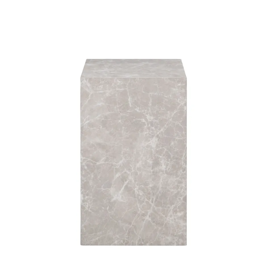 Outlet House Nordic PRAGUE Table d'appoint effet marbre