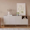 New Drawer QUENOR Buffet 4 portes en bois et métal L180cm