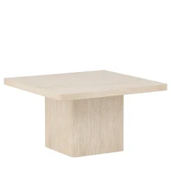 Hot Venture Home QVART Table basse carrée effet travertin 80x80cm