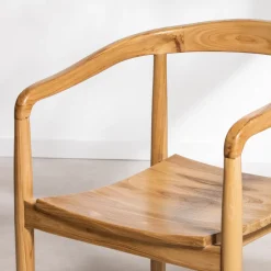 Discount Drawer RADEN Lot de 2 fauteuils de table en teck