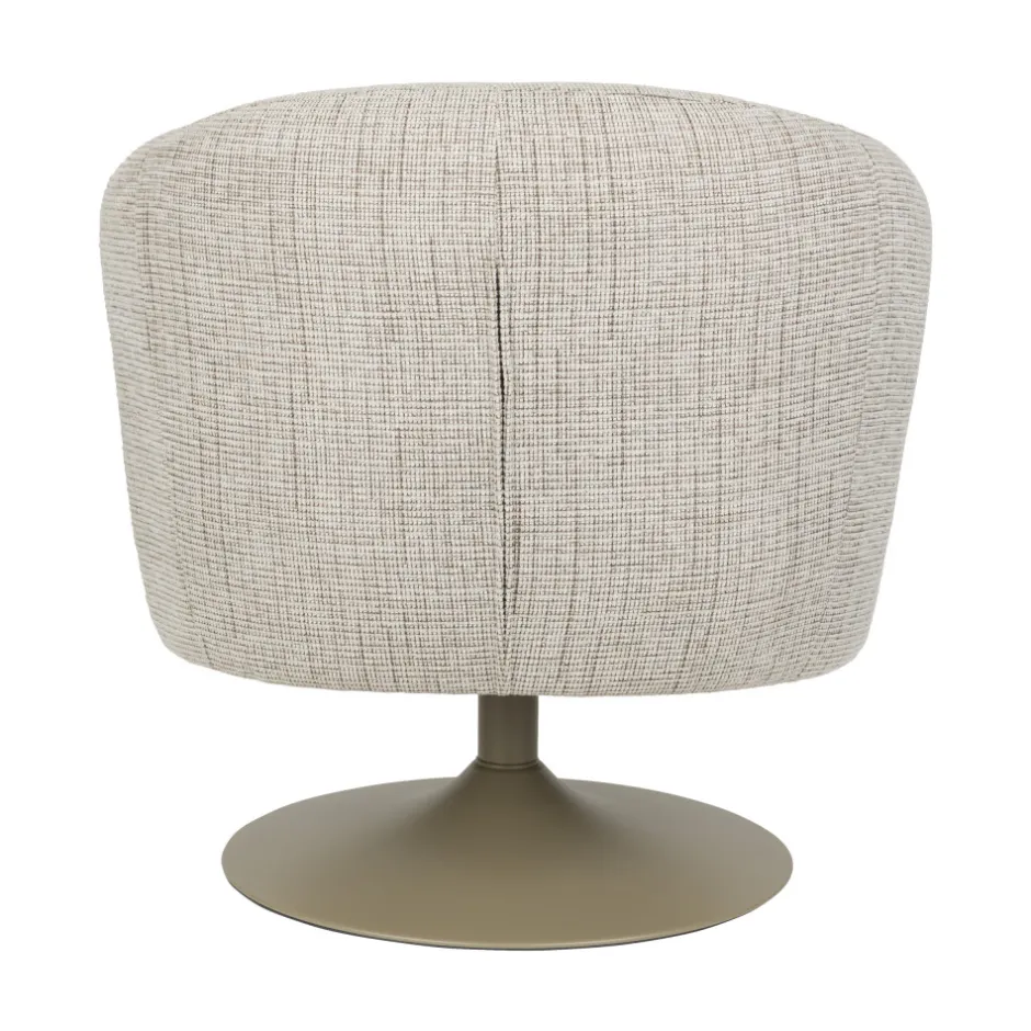 No name RENATE Fauteuil pivotant en tissu et métal