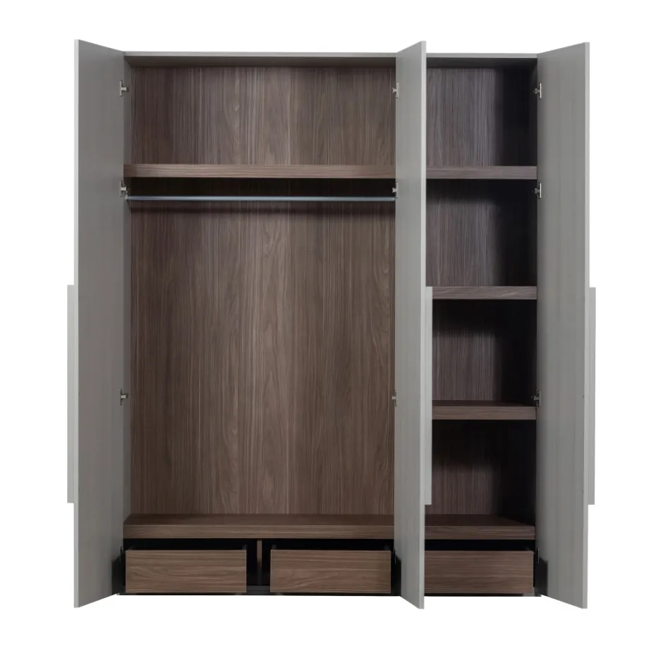 Best Woood RENS Armoire 3 portes en bois H210cm