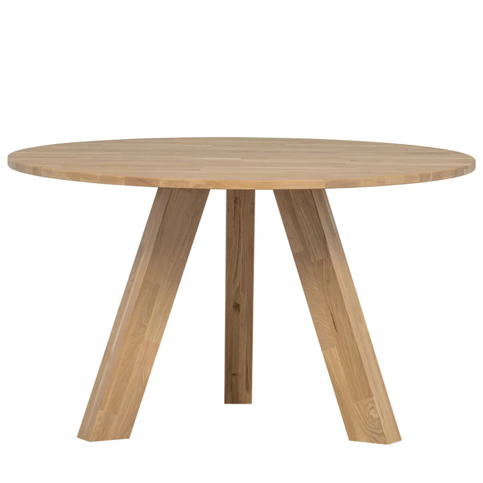 New Woood RHONDA Table à manger 4 personnes ronde en bois