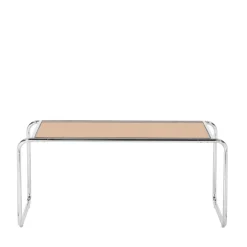 Discount Drawer RIKA Table basse en verre pieds chrome