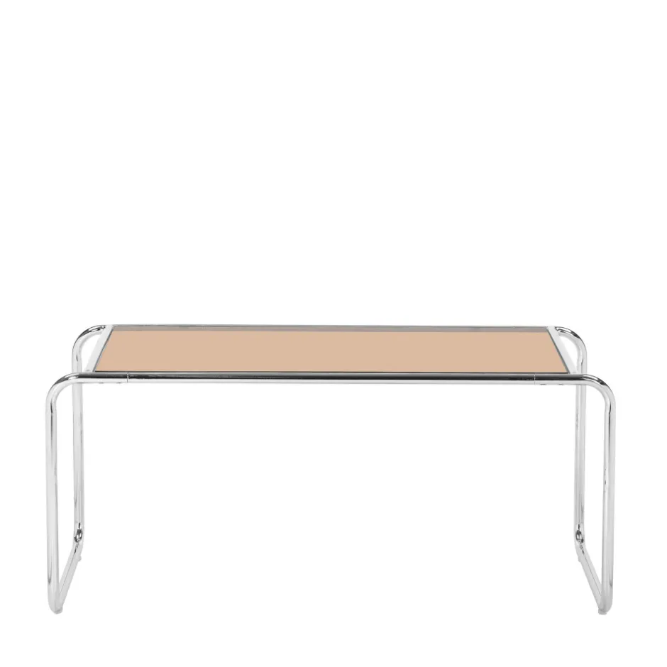 Discount Drawer RIKA Table basse en verre pieds chrome