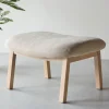 Venture Home RILE Repose-pieds en tissu et bois