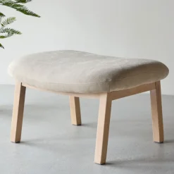 Venture Home RILE Repose-pieds en tissu et bois