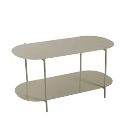 Best Drawer RILO Table basse ovale en métal 100x51cm