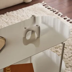 Best Drawer RILO Table basse ovale en métal 100x51cm