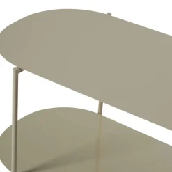 Best Drawer RILO Table basse ovale en métal 100x51cm