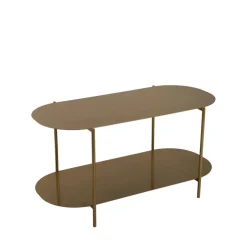 Best Drawer RILO Table basse ovale en métal 100x51cm