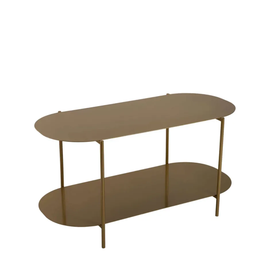 Best Drawer RILO Table basse ovale en métal 100x51cm