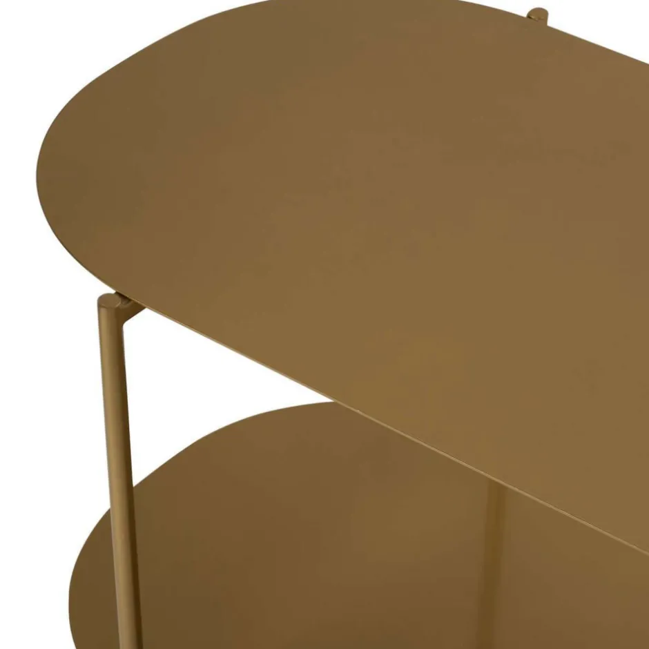 Best Drawer RILO Table basse ovale en métal 100x51cm