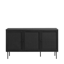 Outlet No name RINTO Buffet 3 portes en bois et métal L140cm
